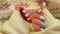 Female hand nail beautiful manicure modern design elegant