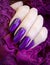 Female hands manicure lace elegance