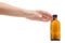 Female hands medicine tincture syrup