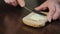 Female Hands Spreading Butter on Bread