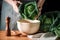 Female hands washing savoy cabbage, organic farming. Organic savoy cabbage background. Vegan and vegetarian diet concept