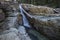 Female Hiker, Lower Myra Falls, Strathcona Provincial Park, Camp