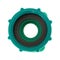 Female hose coupling washer view