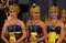 Female Javanese dancers in traditional attire known as Dhodot