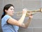 Female jazz trumpet player.