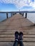 A female jogger at lake starnberg