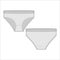 Female knickers. Girls lingerie, underpants. Women panties isolated