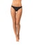 Female legs in black bikini panties