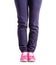 Female legs sport pants sneakers sport exercises