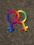 Female Lesbian Gender Symbols Interlocking Illustr