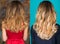 Female Long wavy blonde hair