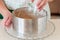 Female Making Cake Crust