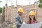 Female and male house building designers