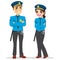 Female And Male Police Officers