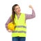 Female Manual Worker Rising Fist