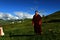 Female Monk in Tibet