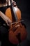 Female Musician Playing Violoncello