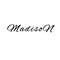 The female name is Madison. Background with the inscription - Madison. A postcard for Madison. Congratulations for