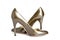 Female new varnished shoes on high heel-stiletto