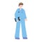 Female nurse staff character worker medical isolated design