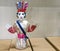 Female Ondel-Ondel White Statue Toy Doll Effigy, Jakarta Betawi Cultural Icon