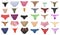 Female panties collection #1 | Isolated