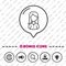 Female People Icon thin line Bonus Icons