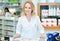 Female pharmacutical chemist portrait