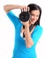 Female Photographer Shooting You