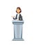 Female politician - illustration