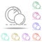 female powder icon. Elements of Beauty, make up, cosmetics in multi color style icons. Simple icon for websites, web design,