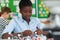 Female Pupil Using Molecular Model Kit In Science Lesson