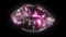 Female red lipstick kiss animation video
