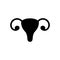 Female reproduction system icon. Women reproduction system outline