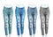 Female ripped skinny jeans
