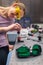 Female scientist doing research in a quantum optics lab