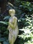Female sculpture in a quiet garden