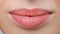 Female sensual lips closeup