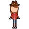 Female sheriff avatar character