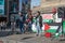 Female speaker at the Free Palestine Rally held by the Palestine Solidarity Campaign organised to coincide with the Gaza Return Ma