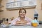 Female Standing At Ice Cream Counter