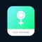 Female, Symbol, Gender Mobile App Icon Design