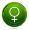 Female symbol icon glassy green round button illustration