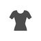 Female t-shirt glyph modern icon