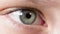 Female teen eye close up