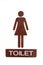 Female toilet sign