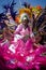 Female troop leader dances in Junkanoo, a cultural festival in Nassau in Jan 1, 2011.