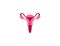 Female, uterus, womb icon. Vector illustration. Flat design