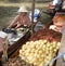 Female vendor at floating market in Thailand