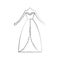 Female wedding dress icon